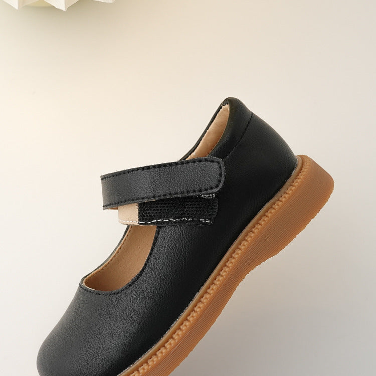 Children's Neutral Leather Shoes
