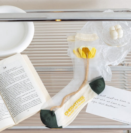 Floral Transparent Women’s Socks