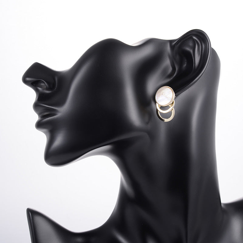 European And American Design Circle Multi-layer Wild Earrings