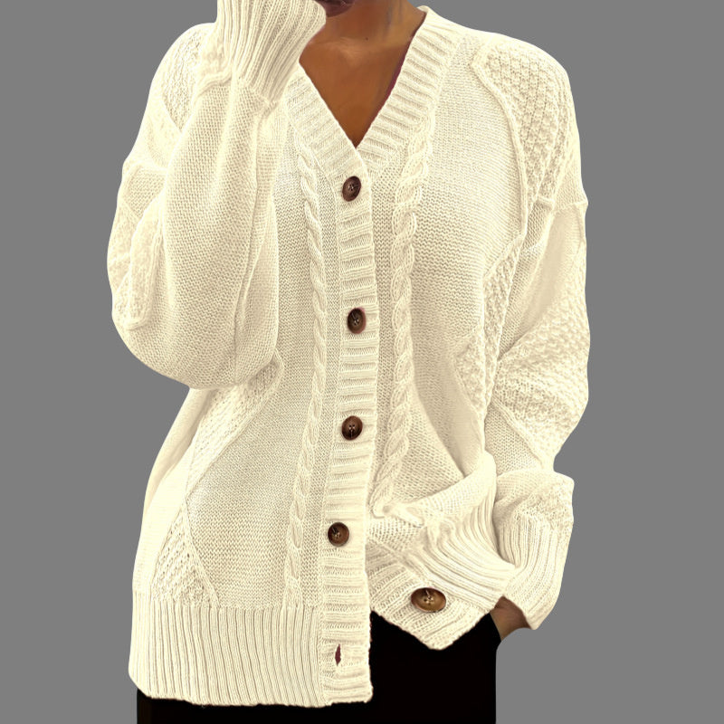 Cozy V-Neck Knit Cardigan