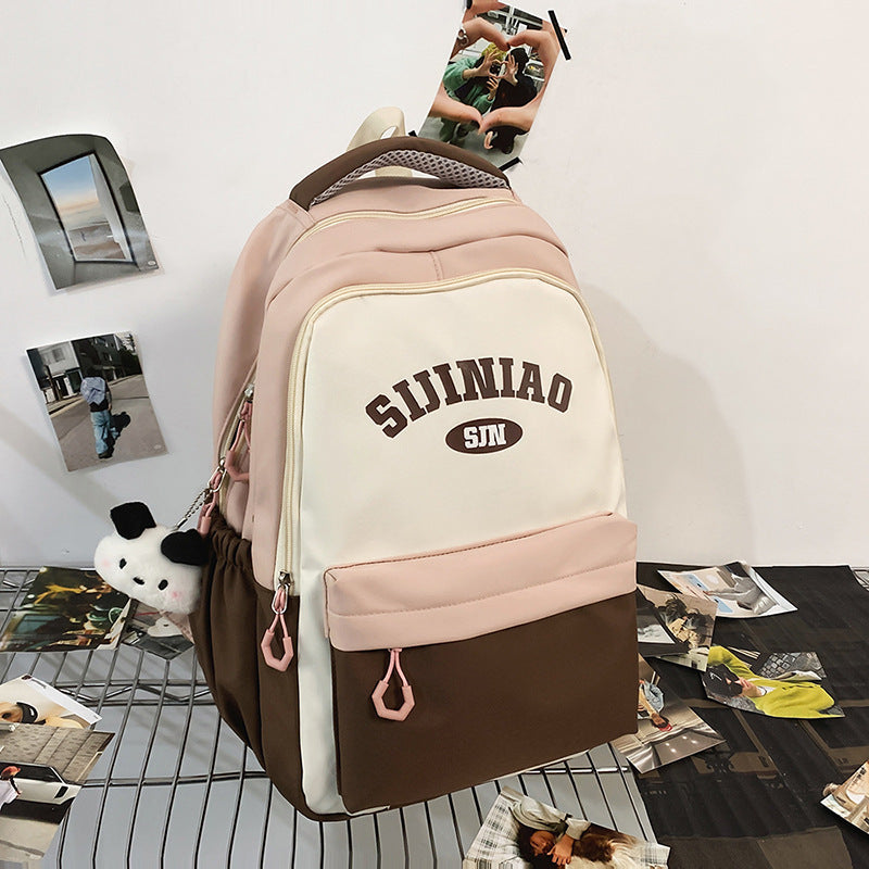 College Student Couple Travel Backpack