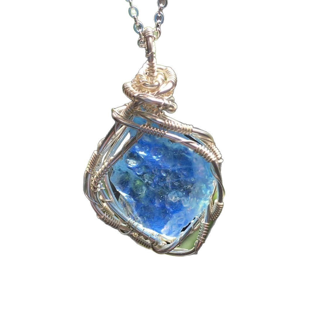 Raw Crystal Copper Pendant