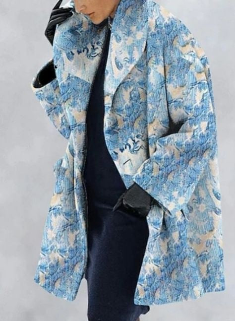 Women's Fashion Solid Color Button Coat