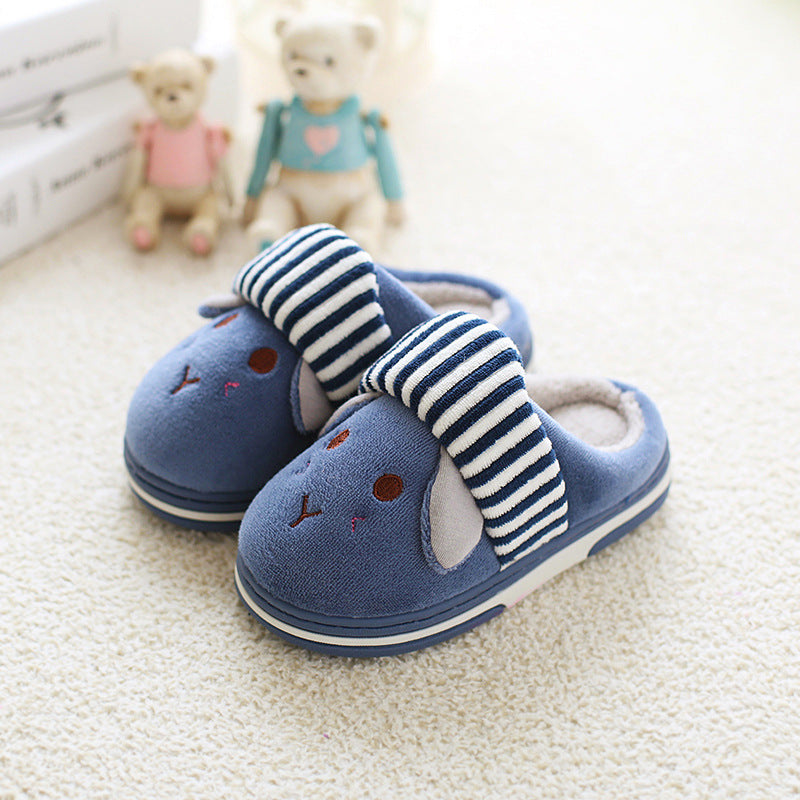 Cute Rabbit Winter Slippers for Girls & Babies