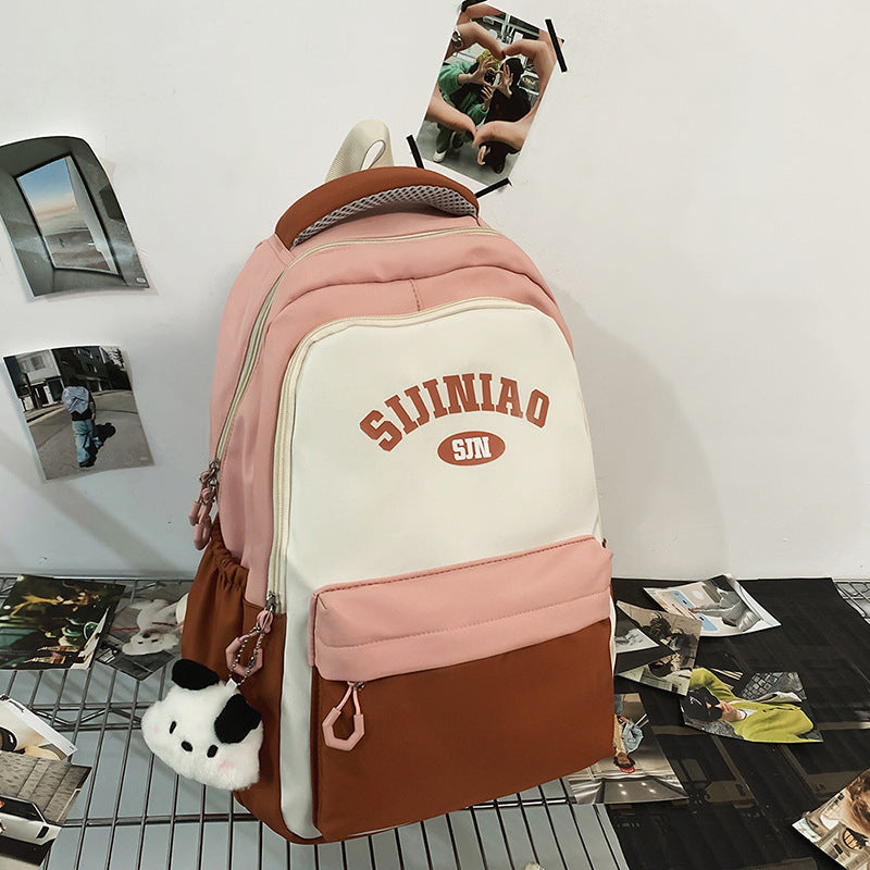 College Student Couple Travel Backpack