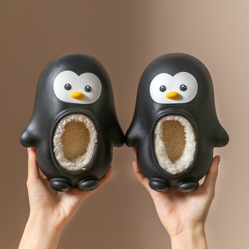 Children's penguin Cotton Slippers