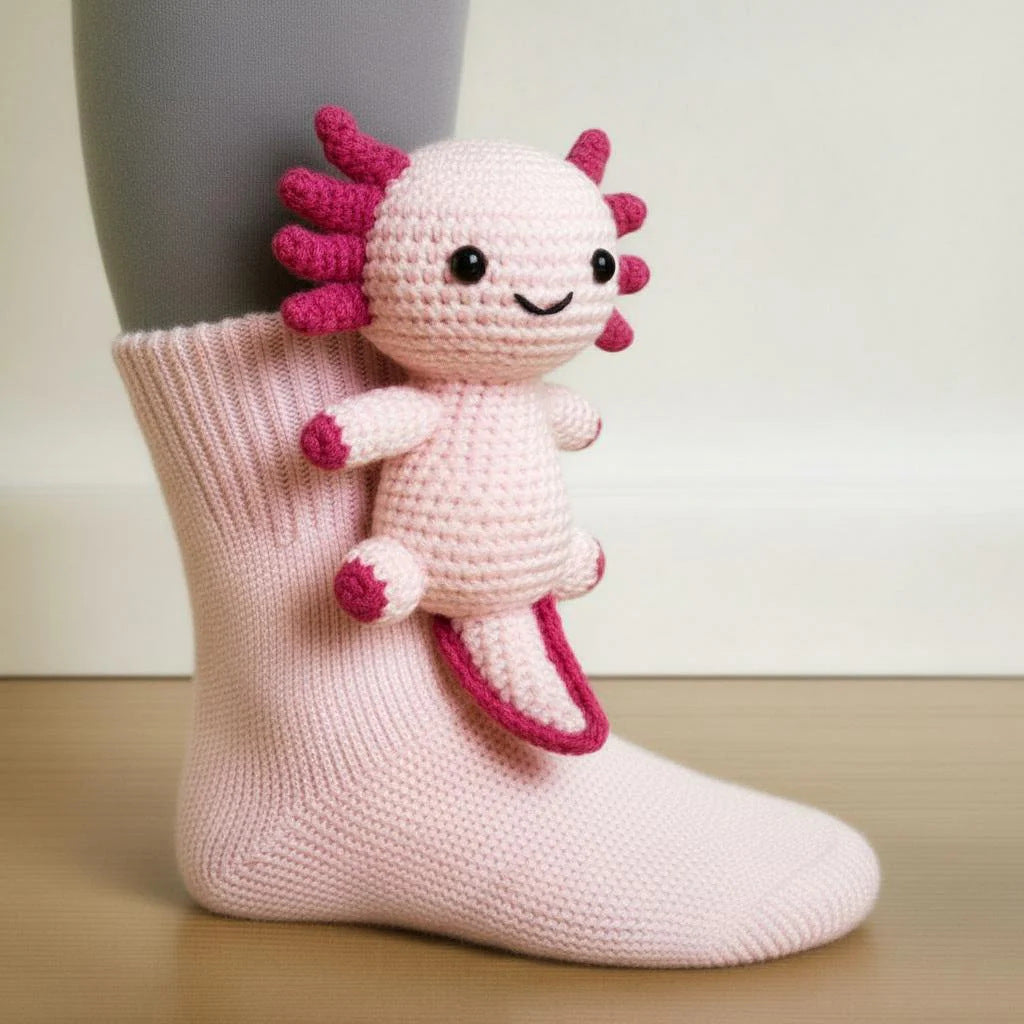 Crochet Animal Plush Socks