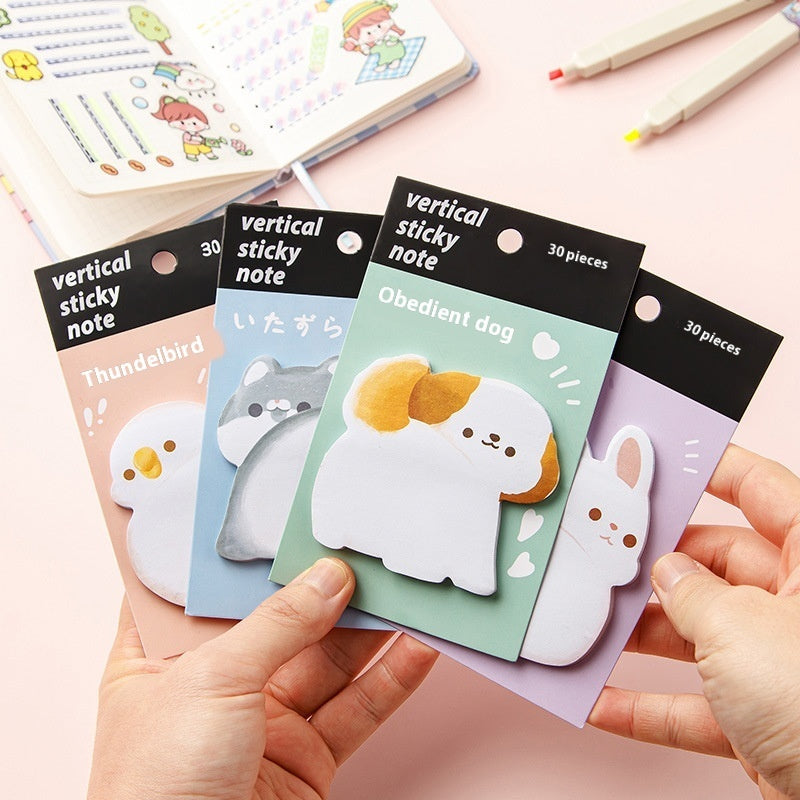 Sticky Notes Cute Cartoon Animal Note Paper Index Stickers