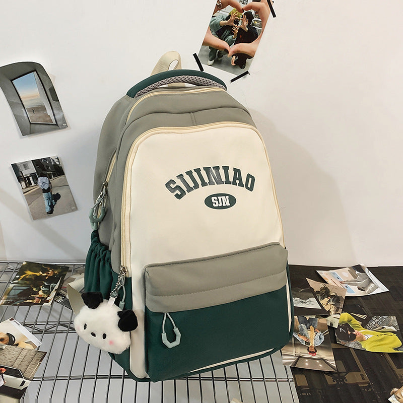 College Student Couple Travel Backpack