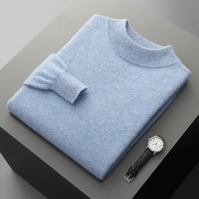 Autumn And Winter New Half-collar Wool Men's Sweater