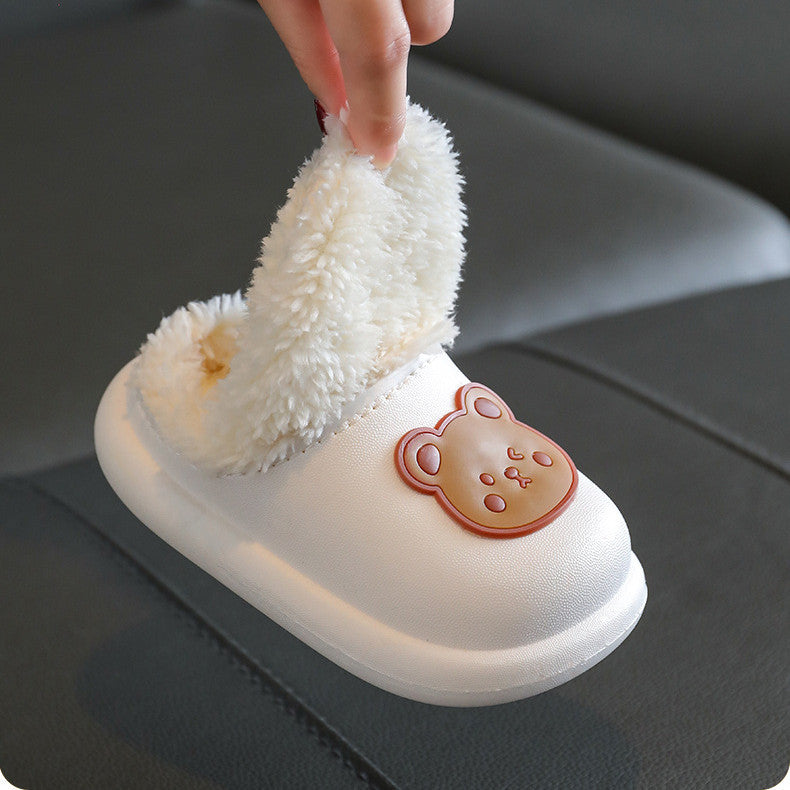 Waterproof Fluffy Cotton Waterproof slipper