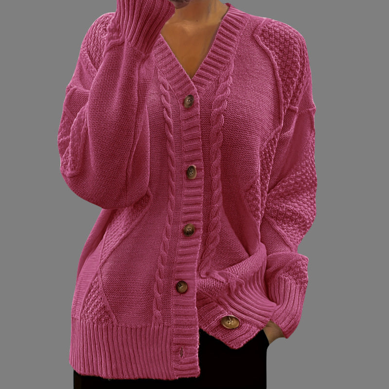 Cozy V-Neck Knit Cardigan