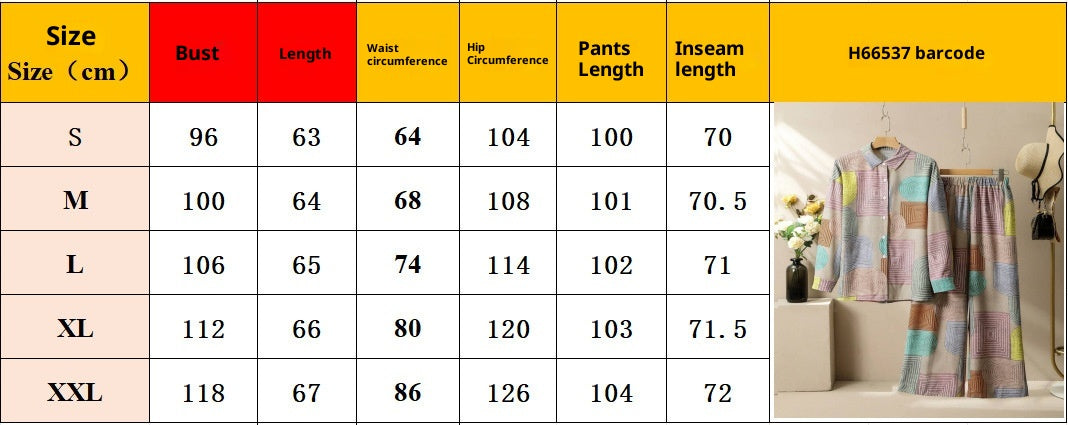 Printed Long Sleeve Trousers Suit