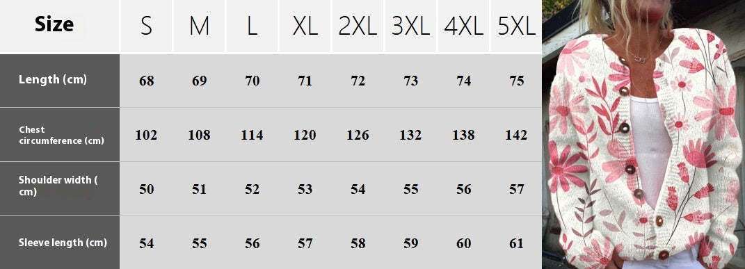 3D Digital Printing Cardigan Knitted Coat Imitation Sweaters