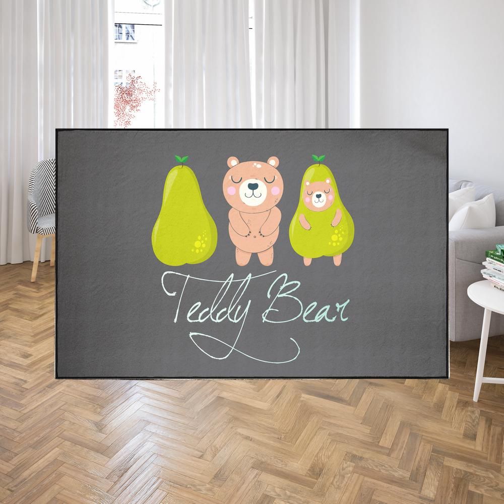 tedddy pear character rug